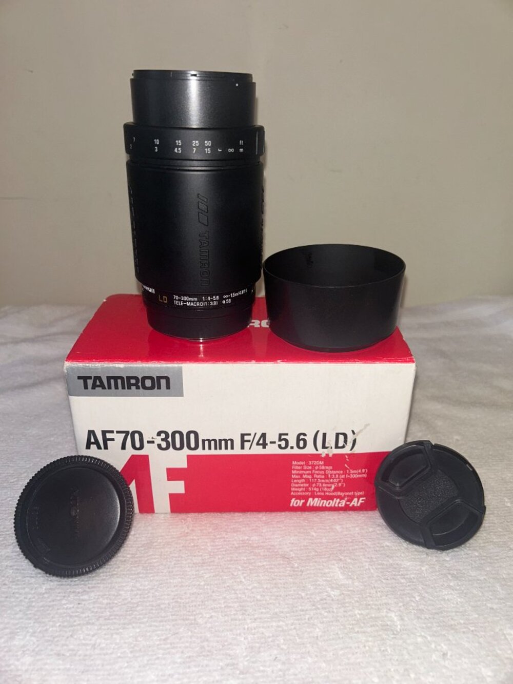 Tamron AF70-300mm f=4-5.6 LD 372DM For Sony Minolta AF NEW OPEN BOX!